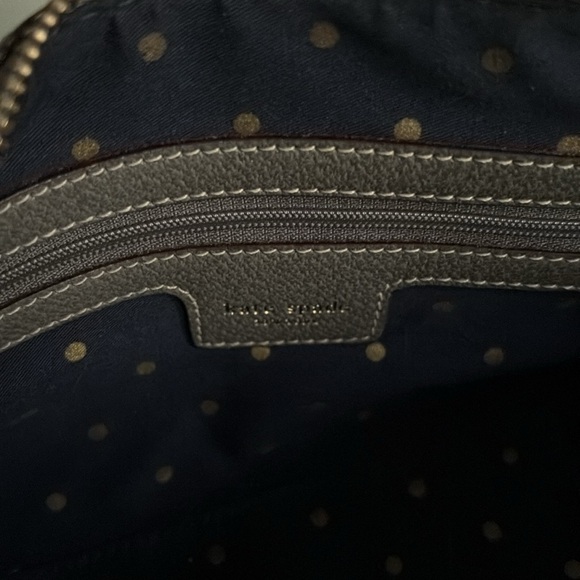 Kate Spade Grey Leather Barrel Handbag - Picture 12 of 12